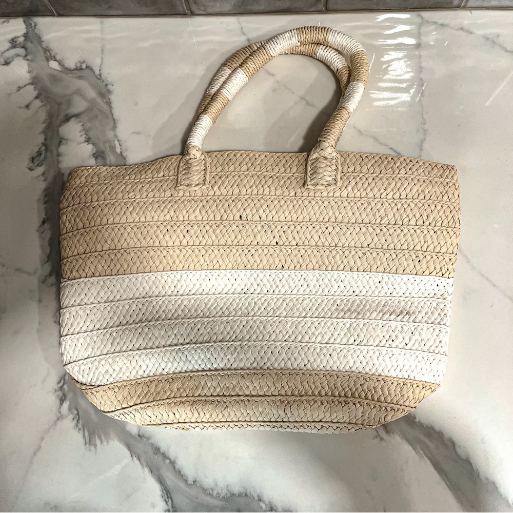 Altru Straw Tote Bag - Ivory